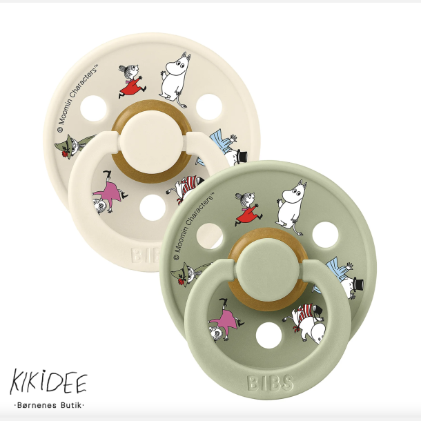 Bibs x Moomin Colour Sutter 2pak Latex Size 2 - Ivory Mix