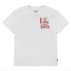 Levis T-shirt m. Burger Meal -  Brigth white 