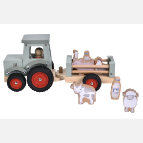 Little Dutch Traktor m. Trailer - Little Farm