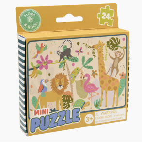 Floss & Rock Mini puslespil 24 brikker - Jungle