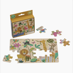 Floss &amp; Rock Mini puslespil 24 brikker - Jungle