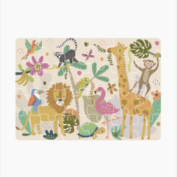 Floss &amp; Rock Mini puslespil 24 brikker - Jungle