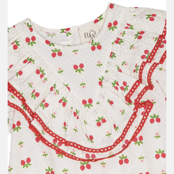 Fl�ss Kjole Sofia - Soft White Berry