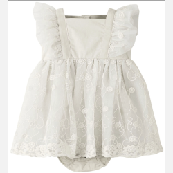 Lil Atelier Feya Kjole - Coconut Mi