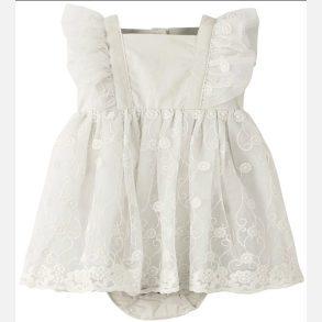 Lil Atelier Feya Kjole - Coconut Mi