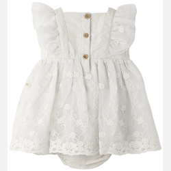 Lil Atelier Feya Kjole - Coconut Mi