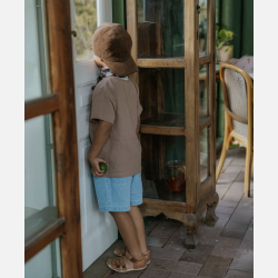 Fliink Don Denim Shorts - Light Denim Blue