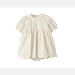 Lil Atelier Flores Body Kjole - Coconut milk 