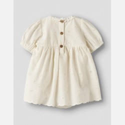Lil Atelier Flores Body Kjole - Coconut milk 