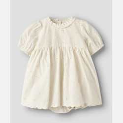 Lil Atelier Flores Body Kjole - Coconut milk 