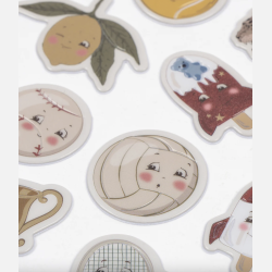 Konges Sl�jd Puffy Stickers - animals