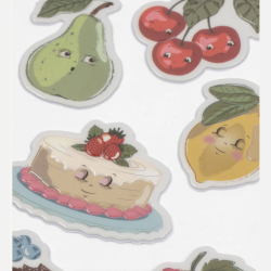 Konges Sl�jd Puffy Stickers - Fruity