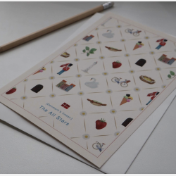 All By Voss Kort The All Stars Danish - A5 