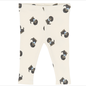 The New Sylvan Rib Leggings - Gardenia AOP