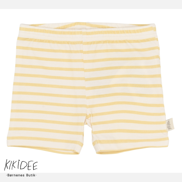 Petit Piao Biker Shorts - Citron striped