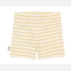 Petit Piao Biker Shorts - Citron striped