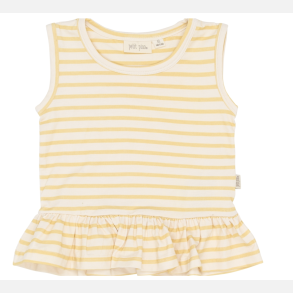 Petit Piao Sun Top - Citron striped