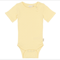 Petit Piao Suze Pointelle Body - Mellow yellow 