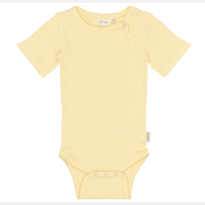 Petit Piao Suze Pointelle Body - Mellow yellow 