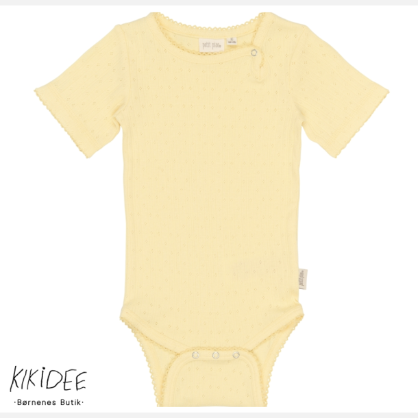 Petit Piao Suze Pointelle Body - Mellow yellow 