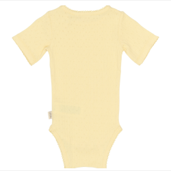 Petit Piao Suze Pointelle Body - Mellow yellow 