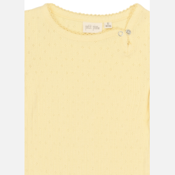 Petit Piao Suze Pointelle Body - Mellow yellow 