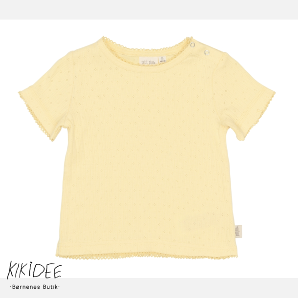 Petit Piao Suze Pointelle T-shirt - Mellow yellow 