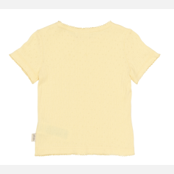 Petit Piao Suze Pointelle T-shirt - Mellow yellow 