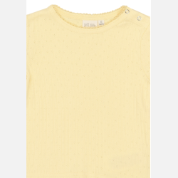 Petit Piao Suze Pointelle T-shirt - Mellow yellow 