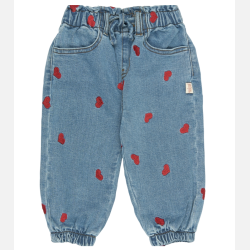 Petit Piao Eva Denim bukser - Light Blue