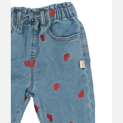 Petit Piao Eva Denim bukser - Light Blue