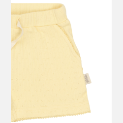 Petit Piao Suze Pointelle Shorts - Mellow yellow 