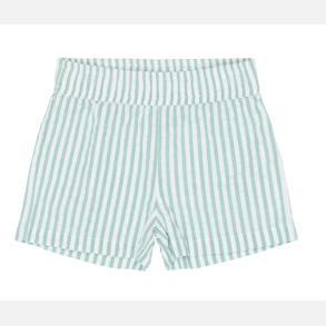The New Tate Shorts - Creme de menthe striped 