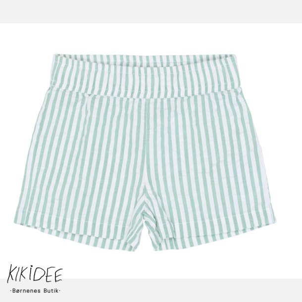 The New Tate Shorts - Creme de menthe striped 