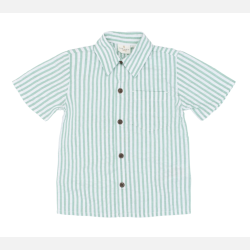 The New Tate Shirt - Creme de menthe striped 