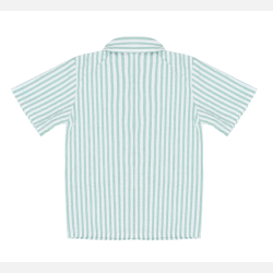 The New Tate Shirt - Creme de menthe striped 
