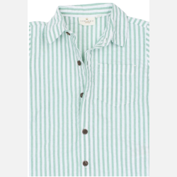 The New Tate Shirt - Creme de menthe striped 