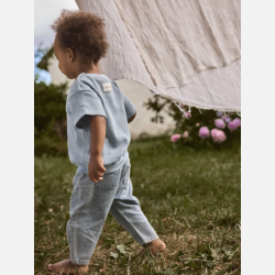 Lil' Atelier Funda Loose Jeans - Medium blue denim