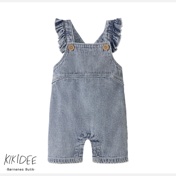 Lil' Atelier Funda Loose Loose Denim Overall - Medium blue denim 