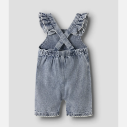 Lil' Atelier Funda Loose Loose Denim Overall - Medium blue denim 