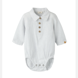 Lil' Atelier Jesper Body Skjorte - Gray Dawn