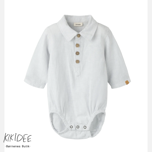 Lil' Atelier Jesper Body Skjorte - Gray Dawn