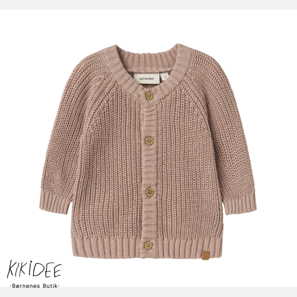 Lil' Atelier Emlen Cardigan - Misty rose