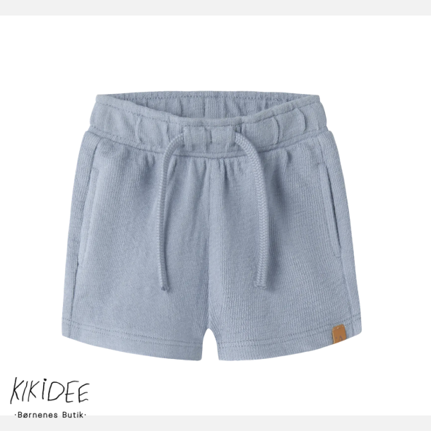 Lil' Atelier Bomulds Shorts - Dusty blue 