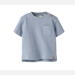 Lil' Atelier Bomulds T-shirt - Dusty blue 