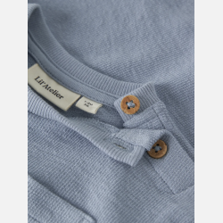 Lil' Atelier Bomulds T-shirt - Dusty blue 