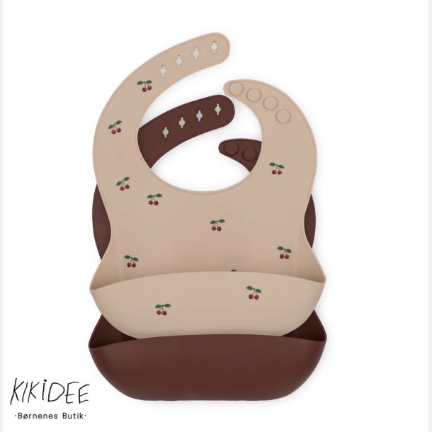 Konges Sl�jd 2-pak Silicone hagesm�k - Cherry 