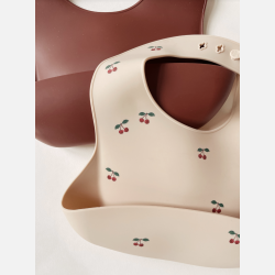 Konges Sl�jd 2-pak Silicone hagesm�k - Cherry 