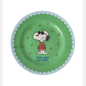 Rice Melamin Sidetallerken - Snoopy green 