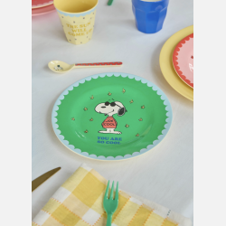 Rice Melamin Sidetallerken - Snoopy green 